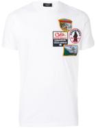 Dsquared2 Patch Embroidered T-shirt - White