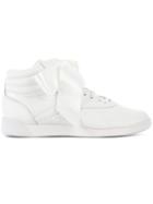 Reebok Freestyle Hi Satin Bow Sneakers - White