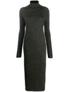 Twin-set Roll Neck Sweater Dress - Black