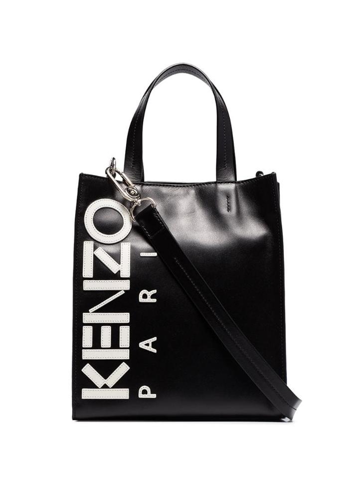 Kenzo Contrasting Logo Tote - Black
