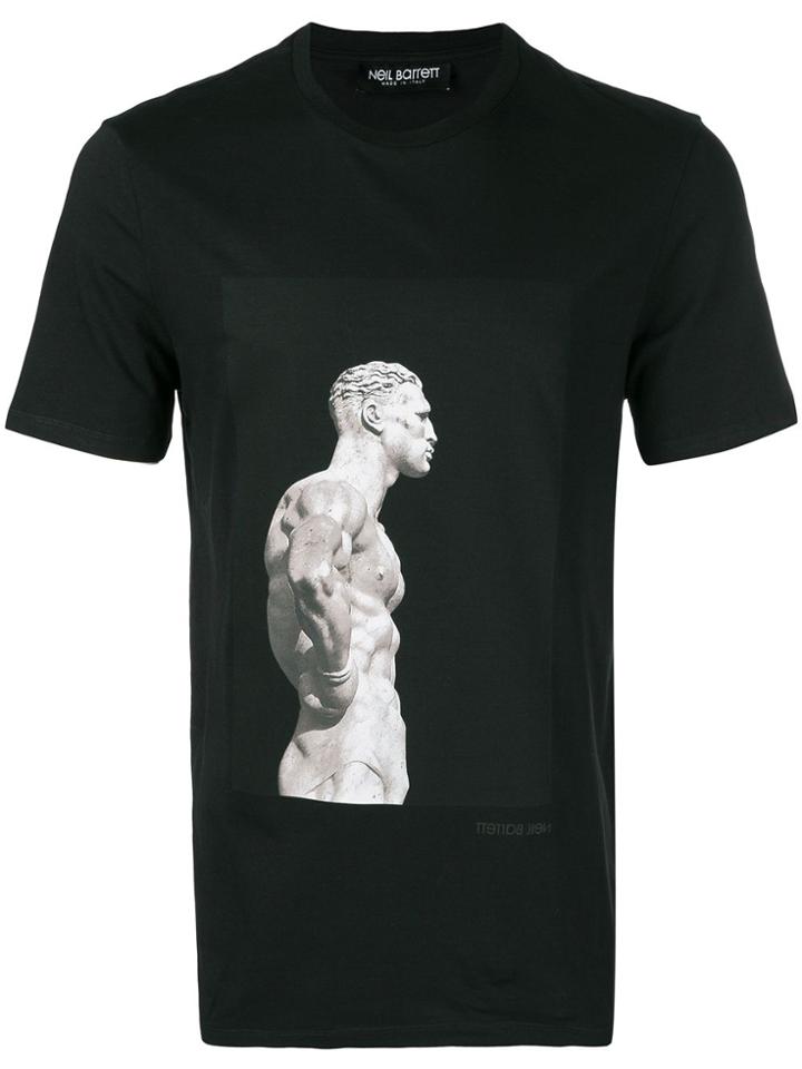 Neil Barrett Printed Crewneck T-shirt - Black