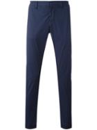Dondup Chino Trousers, Men's, Size: 32, Blue, Cotton/spandex/elastane