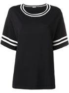 P.a.r.o.s.h. Contrast Stripe T-shirt - Black