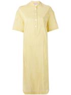 Erika Cavallini Striped Twist Back Midi Dress - Yellow