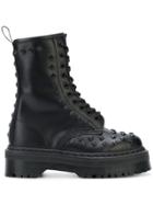 Dr. Martens Lace-up Spike Boots - Black