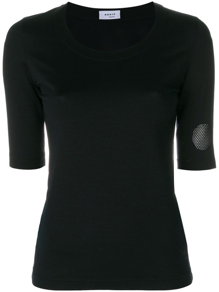 Akris Round Neck T-shirt - Black