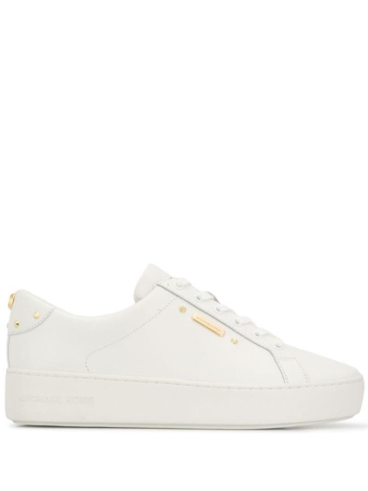 Michael Michael Kors Poppy Lace Up Trainers - White