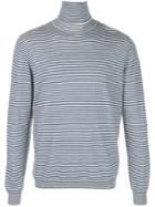 John Elliott Striped Roll Neck Jumper - Blue