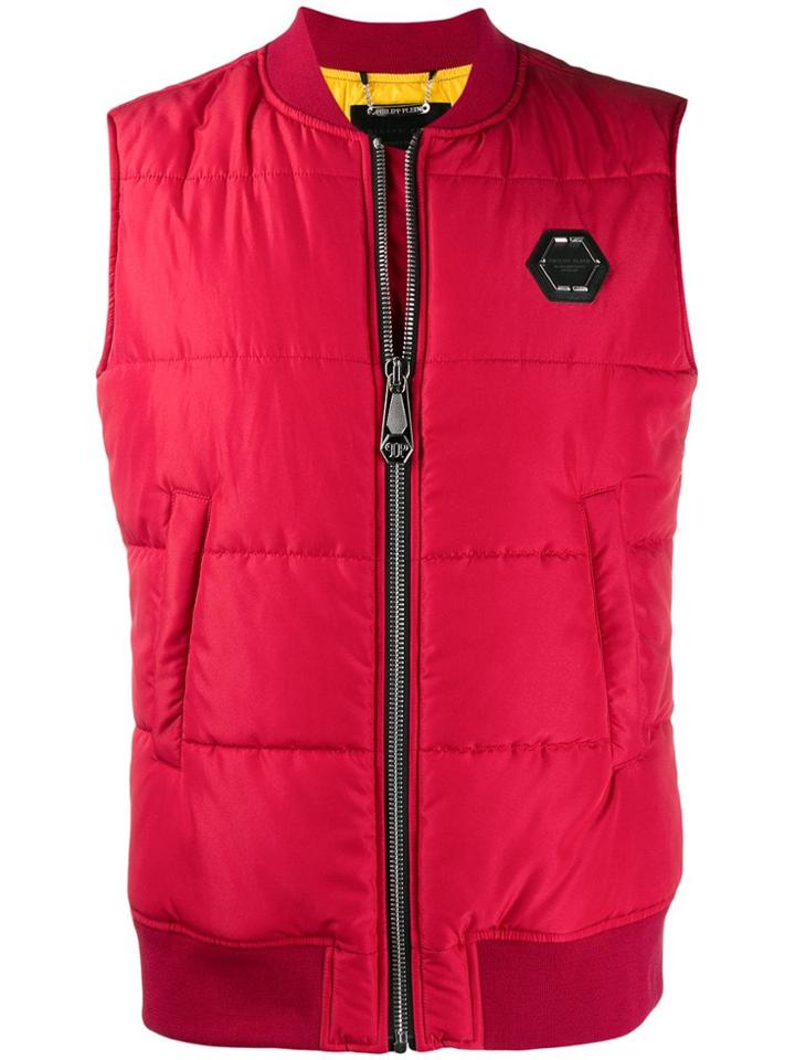 Philipp Plein Statement Short Vest - Red