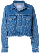 Mugler Oversized Denim Jacket - Blue