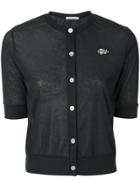 Guild Prime Short-sleeve Fitted Cardigan - Blue