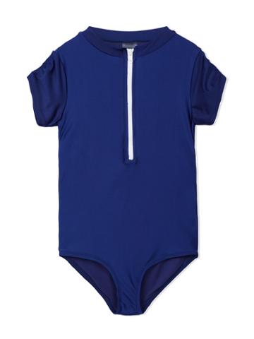 Duskii Girl Mia Short Sleeve Swimsuit - Blue