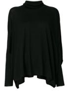 Lamberto Losani Flared Turtleneck Sweater - Black