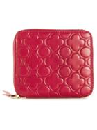 Comme Des Garçons Wallet 'colour Embossed B' Zip-around Wallet - Red