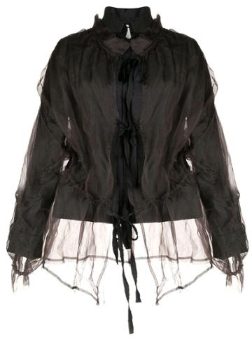 Phaedo Studios Layered Design Fitted Jacket - Black