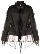 Phaedo Studios Layered Design Fitted Jacket - Black
