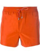 Dolce & Gabbana Classic Swim Shorts, Men's, Size: 7, Yellow/orange, Polyester