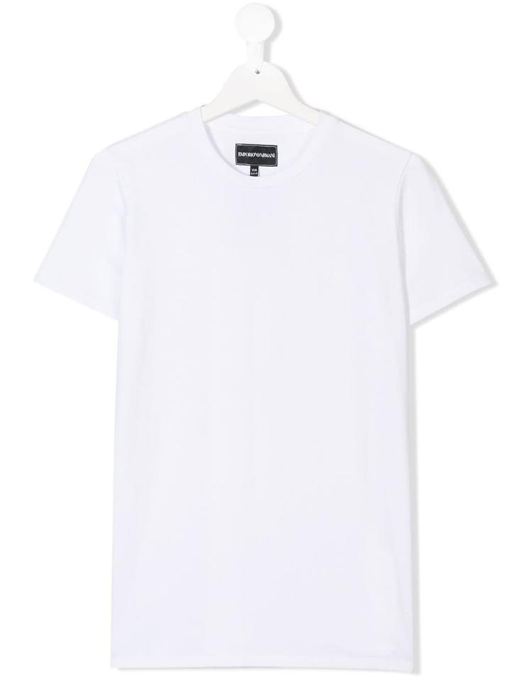 Emporio Armani Kids Teen Short-sleeve T-shirt - White