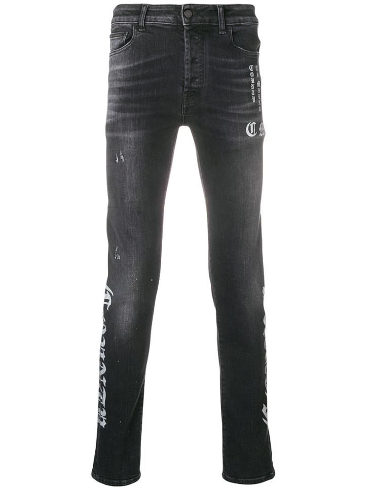 Marcelo Burlon County Of Milan Country Five Pocket Jeans - Black