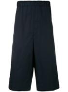 Jil Sander High-waisted Chino Shorts - Blue