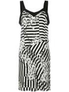 Paul & Joe - Striped Floral Dress - Women - Silk/polyester - 40, Black, Silk/polyester