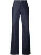 A.p.c. - America Wide Leg Jeans - Women - Cotton/polyurethane - 24, Blue, Cotton/polyurethane