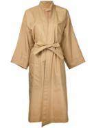 Nehera - Carmen Kimono Coat - Women - Cotton/polyamide - S, Brown, Cotton/polyamide