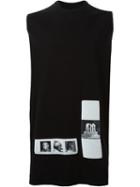 Rick Owens Drkshdw Photo Patch Tank Top, Men's, Black, Cotton