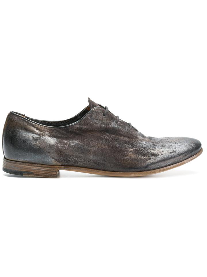 Premiata Worn-effect Lace Up Shoes - Grey