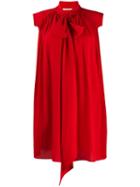 Givenchy Scarf Detail Dress - Red