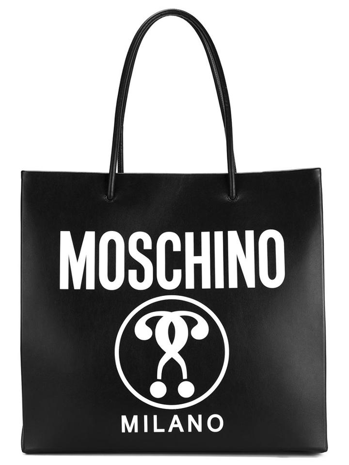Moschino Double Question Mark Print Tote