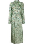 Anntian All-over Print Shirt Dress - Green