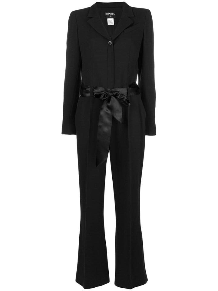 Chanel Vintage 2003's Front Bow Jumpsuit - Black
