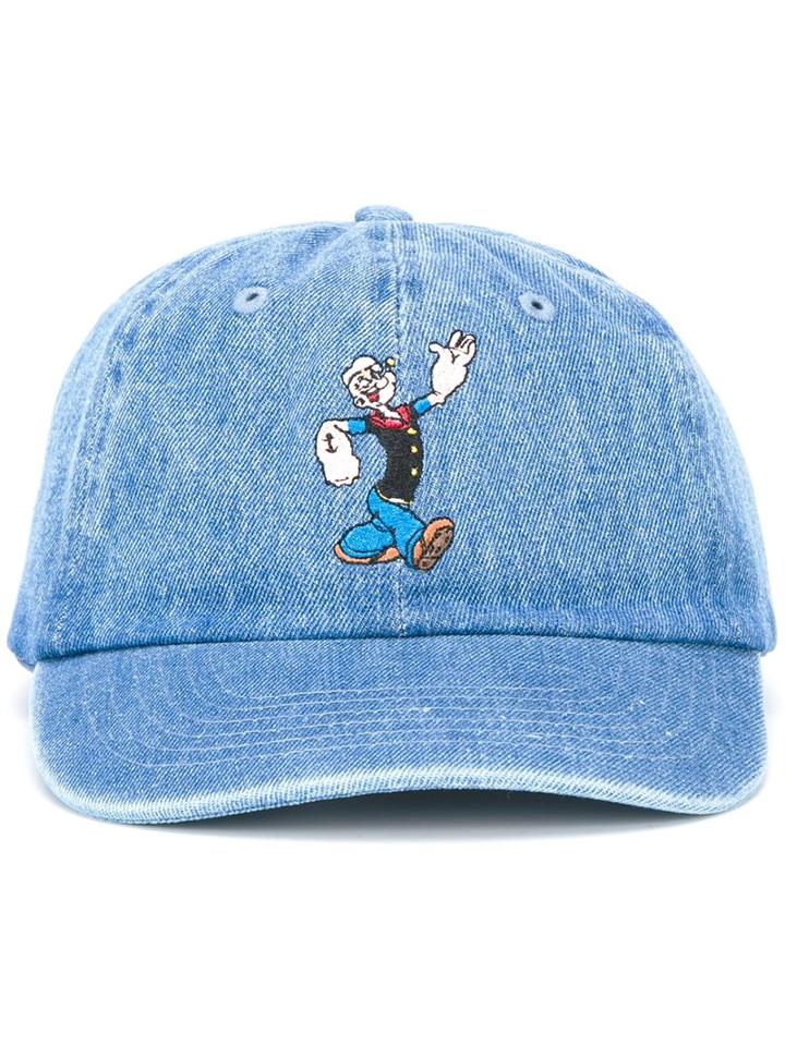 Joyrich Popeye Panel Denim Cap, Men's, Blue, Cotton