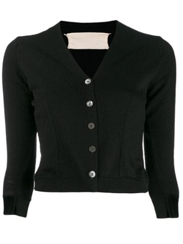 Maison Martin Margiela Pre-owned 1990's Cropped Cardigan - Black