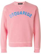 Dsquared2 Contrast Logo Sweatshirt - Pink & Purple