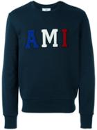 Ami Alexandre Mattiussi Ami Logo Sweatshirt - Blue