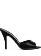 Gucci Peep Toe Heeled Slides - Black