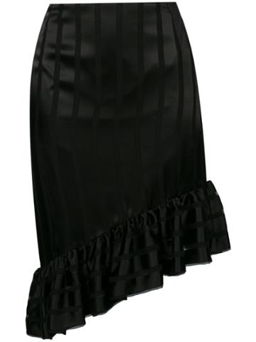 Maison Père Asymmetric Ruffled Skirt - Black