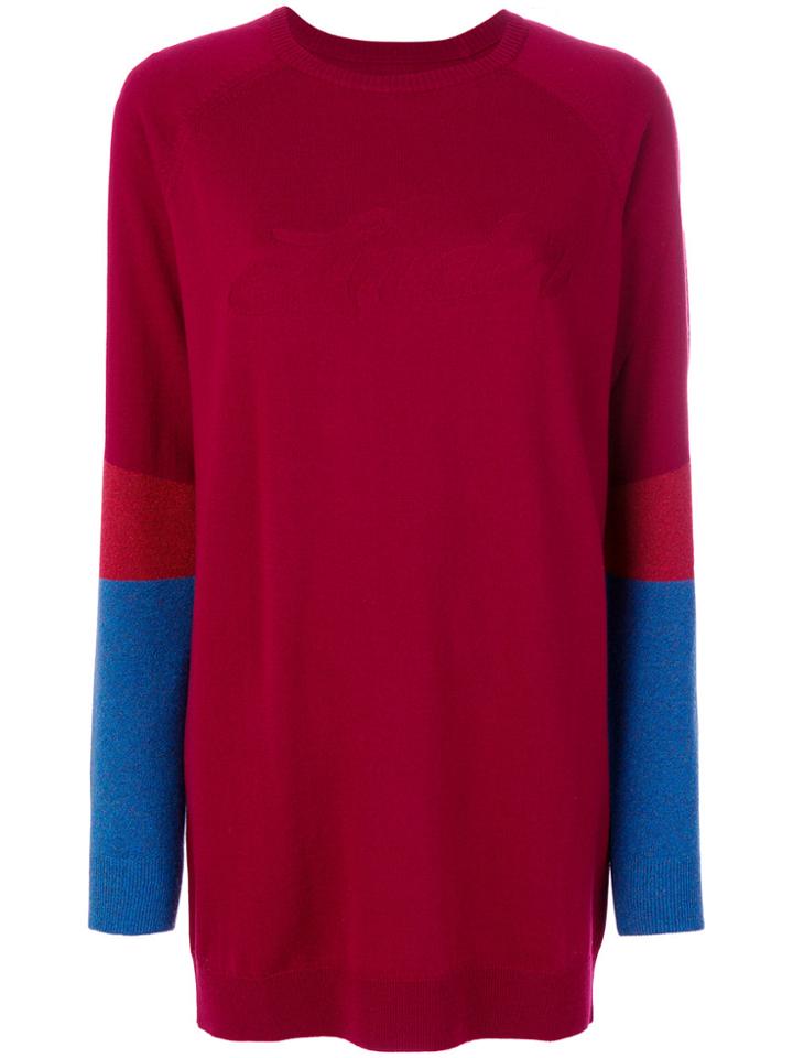 Lndr Oversized Logo Jumper - Red