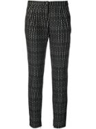 Philipp Plein Pinstripe Plein Trousers - Black