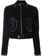 Saint Laurent Studded Jacket, Women's, Size: 40, Black, Cotton