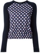 Carven Shamrock Print Raglan Jumper