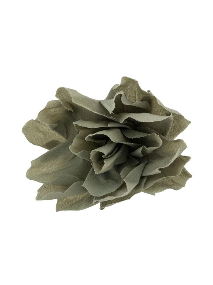 Erika Cavallini Floral Brooch - Green