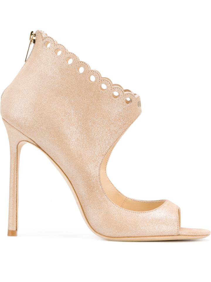 Jimmy Choo Blythe 110 Sandals - Nude & Neutrals
