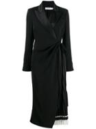 Self-portrait Tailored Midi Dress - Black