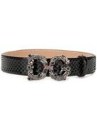 Dolce & Gabbana Dg Amore Logo Belt - Black