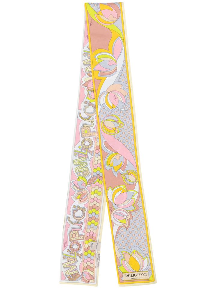 Emilio Pucci Signature Print Tie-scarf - Multicolour