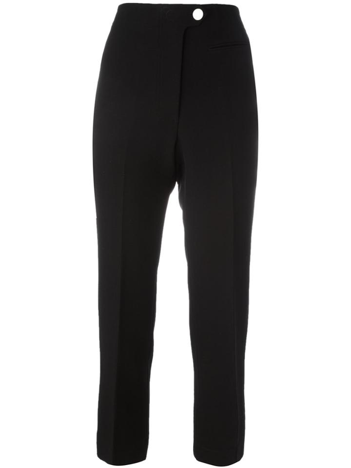 Helmut Lang Cropped Trousers - Black