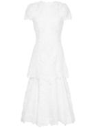 Jonathan Simkhai Lace-embroidered Midi Dress - White